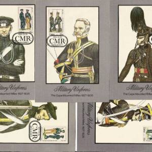 CISKEI, Military Unifotms, five maximum card, 1984.